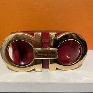 Ferragamo Burgundy Belt